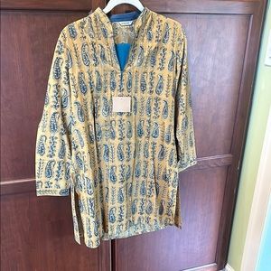 Seasons Brand Kurta with ruching on shoulder/chest, matching Seasons salwar